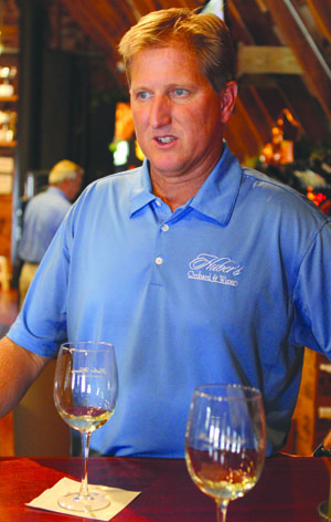 Ted Huber in his Starlight, IN., tasting room.