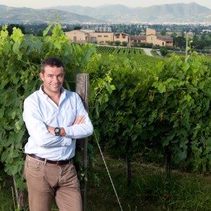 Caprai with family estate in the background.