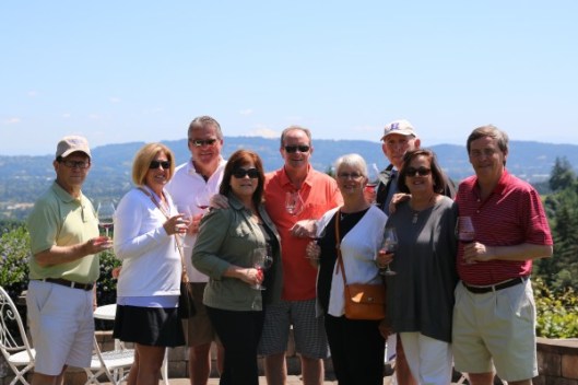 My first Grape Sense wine tourism group at Lange Winery in Oregon's Willamette Valley