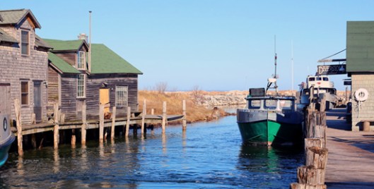 Leland's historic Fishtown on Lake Michigan.